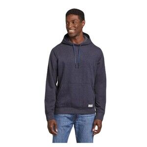 NEW Eddie Bauer Mens Size XL Camp Fleece Pullover Hoodie Midnight Heather Grey